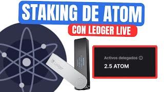 Staking ATOM (COSMOS) con tu Ledger en Ledger Live