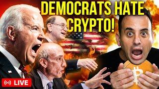THE DEMOCRATS WANT CRYPTO OBLITERATED! (HERE'S WHY BITCOIN IS DUMPING!)