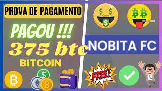 PAGOU! nobitafc 375 BTC(bitcoin)  pagamento direto na carteira ganh btc gratis