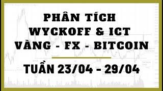 Phân Tích VÀNG-FOREX-BITCOIN Tuần 23-29/04 Theo Phương Pháp WYCKOFF & ICT | TraderViet