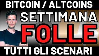 VOLATILITA' ALLE STELLE?!  BITCOIN / ALTCOINS: MERCOLEDI' L'EVENTO ATTESO [time sensitive]