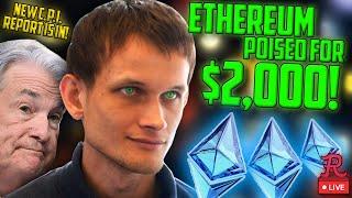 Bitcoin LIVE : ETH POISED FOR $2000! CPI "LOWER" STOP THE CAP