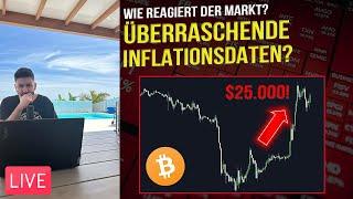 Bitcoin: US-Inflation anders als erwartet? Live Reaktion der Märkte! Krypto News