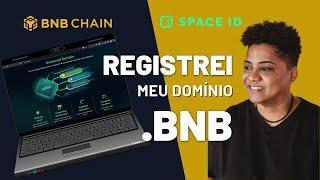 #WEB3: Já é possível registrar seu domínio .BNB na rede #bnbchain - Spaceid - Michela Galvão