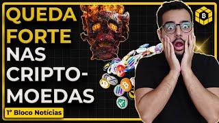 ENTENDA A QUEDA - Criptos seguem forte baixa, podendo fechar o primeiro mês negativo no ano de 2023