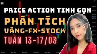 Phân Tích VÀNG-FOREX-STOCK Tuần 13-17/03 Theo Phương Pháp Price Action Tinh Gọn | TraderViet