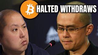 Binance Halted Bitcoin Withdraws TWICE...Why?