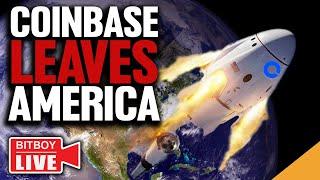 Coinbase Leaves America (SpaceX Explosion DUMPS Doge)