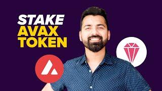 How to stake avax token on official Avalanche wallet