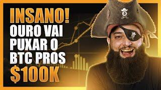 BITCOIN ESTÁ SEGUINDO O OURO RUMO AOS $100.000