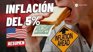 INFLACIÓN DEL 5% Y BITCOIN REACCIONA | SORPRENDENTE DATO EN ESTADOS UNIDOS