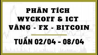 Phân Tích VÀNG-FOREX-BITCOIN Tuần 02-08/04 Theo Phương Pháp WYCKOFF & ICT | TraderViet