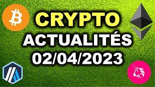 ACTUALITES CRYPTOMONNAIES 02/04 - L'IA ET LA CRYPTO ? ChatGPT EN FIN DE VIDEO