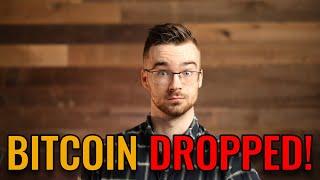 Bitcoin Dropped HARD! Will Tomorrows Rate Change Tank Bitcoin?