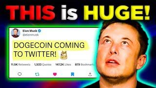 Elon Musk Integrates DOGECOIN into Twitter!!! [I'm Excited!] ️