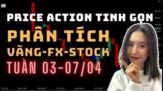 Phân Tích VÀNG-FOREX-STOCK Tuần 03-07/04 Theo Phương Pháp Price Action Tinh Gọn | TraderViet