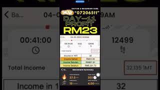 Gaji Hari-11 Berjalan Kaki Guna Apps 1Move - Daily Update DausDK #shorts