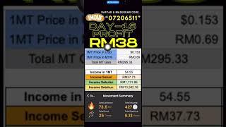 Gaji Hari - 16 Berjalan Kaki Guna Apps 1Move - Daily Update DausDK #shorts