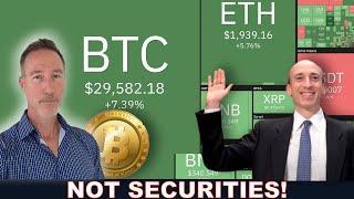 SEC CHAIR GARY GENSLER STATES MOST CRYPTO ARE NOT SECURITIES THEN VS. NOW.